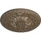 Ekena Millwork Amelia Ceiling Medallion (Fits Canopies up to 2 3/8"), Hand-Painted Warm Silver, 19 5/8"OD x 3/4"P CM20AMWSS - alternate 2